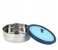 Royalford RF12626 700 ml Stainless Steel Lunch Box with Polymer Lid And Steam Release Vent - Blue And Silver 2 in UAE