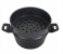 Royalford RF12623 2 Tier Aluminium Steamer Cooker Capsule Bottom with Glass Lid 24cm - Black 1 in UAE