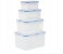 Royalford RF12630 Food Storage Container Set Pack of 4 - Transparent 1 in UAE