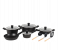 Royalford RF12677 Authentic Granite Cookware Set With Non Stick Cooking Pots and Pans Set 12 pcs - Black 1 in UAE