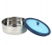 Royalford RF12627 1000 ml Stainless Steel Lunch Box with Polymer Lid And Steam Release Vent - Blue And Silver 2 in UAE