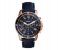 Fossil FS5237 Men's Water Resistant Leather Analog Quartz Watch 44 mm - Blue 1 in UAE