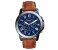Fossil FS5151 Men's Water Resistant Leather Analog Watch 44 mm - Brown 1 in UAE