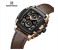 Naviforce NF 8067 Sport Chronograph Quartz Watch for Men Fashion Tonneau Dial Wr - Brown 1 in UAE