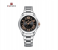 Naviforce NF5037 Modern Design Quartz Simple Fashion Waterproof Wristwatch Stainless Steel Band Girls Clock SB 1 in KSA