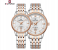 Naviforce NF8040 Classic Exquisite High Quality Romantic Gift Stainless Steel Couple Watches(GSWS) 1 in KSA