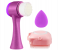3-in-1 Face Brush, Silicone Body Scrubber & Makeup Sponge Set – Deep Cleansing Kit 1 in UAE