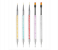 Crystal Handle Nail Art Brush Set – 5pcs Manicure & Design Brushes for Gel & Acrylic 1 in UAE