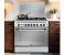 Geepas GCR8055FSE 80x55cm Free Standing Cooking Range, 5 Burners, Grill & Timer – Silver 2 in KSA
