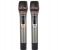 Geepas UHF Wireless Mic Set GMP15015 – 2 Mics, 100 Channels, Wide Frequency, Ideal for Singers, Karaoke & Speeches – Metallic Black 1 in KSA