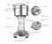 DENX High Speed Multi-Functional Grinder 1400W, 300g Capacity, Stainless Steel Spice & Coffee Grinder 4 in KSA