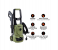 Airman High-Performance Pressure Washer with 125 Bar and 1600W Power Car Cleaner SK103-16H 4 in KSA