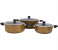 Royalford RF10242 6-Piece Granite Cookware Set – Non-Stick Aluminium Pots & Pans with Glass Lids, Induction Base 1 in KSA