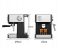 DENX Espresso Coffee Machine 850W with Milk Frother, 1.6L Water Tank, Dual Stainless Steel Filter, Steam Wand, Professional Barista Cappuccino & Latte Maker, Compact Home Coffee Maker DX2093 2 in KSA