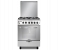 Geepas GCR6060FSE 60x60cm Free Standing Gas Cooking Range, 4 Burners, Stainless Steel Oven 1 in KSA