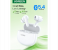 HiTune P3 Wireless Earbuds, iPhone 16 Bluetooth 5.4 Headphones, 12mm Drivers, 28H Playtime, USB C Fast Charging, 2-Mic Noise Cancelling for Clear Calls, IPX5 Waterproof, Dual Device Connection White 1 in KSA