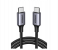 UGREEN USB 2.0 C M/M Round Cable Nickel Plating Aluminum Shell 2m - Black Gray 1 in KSA