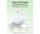 HiTune P3 Wireless Earbuds, iPhone 16 Bluetooth 5.4 Headphones, 12mm Drivers, 28H Playtime, USB C Fast Charging, 2-Mic Noise Cancelling for Clear Calls, IPX5 Waterproof, Dual Device Connection White 3 in KSA