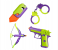 3D Radish Toy Set 4Pack - Fidget Knife,Fidget Gun,Kids Bow and Arrow,Fake Handcuffs,Toys for Kids 3-5 - Perfect Anxiety and Stress Relief 1 in UAE