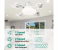 4 Head Drone Fan Lights Modern 4-Head Ceiling Drone Fan with Light - Remote 3 in UAE