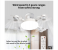 4 Head Drone Fan Lights Modern 4-Head Ceiling Drone Fan with Light - Remote 6 in UAE