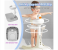 Adjustable Height Baby Shower Stand with Anti-Slip Base,Bath Shower Standing Support Baby Bath Stand,Portable Bath Helper Baby,Free Mother Hands 1 in UAE
