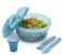 Tupperware Salad On The Go Set, 1.4 L Capacity, Aqua Blue 6 in UAE