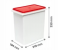 Tupperware Bulk Storage Container Rice Keeper Plastic 10 L Set of 1 (Multicolor) 4 in UAE