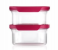 Tupperware Ultra Clear Oval Dry Storage Containers, 500mL, Red Lid 1 in UAE