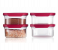Tupperware Ultra Clear Oval Dry Storage Containers, 500mL, Red Lid 7 in UAE