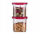 Tupperware Ultra Clear Oval Dry Storage Container, 1L Capacity, Red Lid 2 in UAE