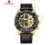 Naviforce Original NF8043 Elegance Exquisite Multifunctional Men's Chronograph Watch (Gold) 1 in UAE