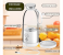Portable Smoothie Blender 500ml, 6 Blades, 2400mAh USB Rechargeable Personal Shakes & Juice Maker - White 2 in UAE