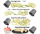 4-in-1 Rechargeable Wireless Food Chopper Machine 44W Grey/Black 3 in UAE