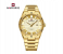 NAVIFORCE 9268 Men's Luxury Business Quartz Watch – Stainless Steel Waterproof Wristwatch with Luminous Hands & Calendar – Gold/Gold 1 in UAE