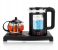 2-in-1 Electric Glass Kettle & Teapot Set with Infuser, 1.8L Kettle & 0.6L Teapot, Black/Clear 2 in UAE