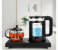 2-in-1 Electric Glass Kettle & Teapot Set with Infuser, 1.8L Kettle & 0.6L Teapot, Black/Clear 1 in UAE