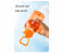 2000ml Large Capacity Transparent Water Bottle BPA-Free Plastic Sports Water Cup with Direct Drinking Lid & Cute Cartoon Sticker - Orange 7 in UAE