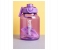 2000ml Large Capacity Transparent Water Bottle BPA-Free Plastic Sports Water Cup with Direct Drinking Lid & Cute Cartoon Sticker - Purple 1 in UAE