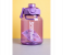 2000ml Large Capacity Transparent Water Bottle BPA-Free Plastic Sports Water Cup with Direct Drinking Lid & Cute Cartoon Sticker - Purple 2 in UAE