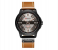 Curren M-8286 Men's Fashion Analog Quartz Watch - Genuine Leather Strap - 47mm - Brown & Silver 1 in UAE
