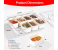 Snack Box with Compartments Divided Serving Tray with Lid and Handle Portable Spice Container Snack Platters Seasoning Box Organizer for Spices Candy Fruits Nuts Snacks, For Party Entertaining Picnic 2 in UAE