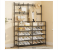 Multi Tier Shoe Rack Organizer with Hanging Rod and Hooks 96x28x172cm 1 in UAE