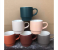 Ceramic Coffee Mug Set of 5, Stackable Matte Finish Tea & Coffee Cups with Ergonomic Handle, Multiple Colours 1 in UAE