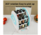 18 Jar Rotating Spice Rack Set | Windmill Design Kitchen Spice Organizer with Turntable Stand, Durable Plastic Spice Shelf for Home, Outdoor & School Use - Blue 3 in UAE