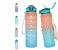 The Better Home 1 Litre Motivational Water Bottle for Adults | Leakproof Sipper Bottle with Time Markings & Measurements | Unbreakable Sports Gym Water Bottle - Orange/Blue Gradient 2 in UAE