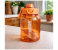 2000ml Large Capacity Transparent Water Bottle BPA-Free Plastic Sports Water Cup with Direct Drinking Lid & Cute Cartoon Sticker - Orange 2 in UAE
