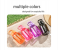 2000ml Large Capacity Transparent Water Bottle BPA-Free Plastic Sports Water Cup with Direct Drinking Lid & Cute Cartoon Sticker - Pink 4 in UAE