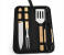 4-Piece Wooden Handle BBQ Tool Set – Stainless Steel Utensils with Classic Wood Grips & Black Carry Case, Essential Grilling Kit 1 in UAE