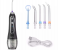  Portable Oral Irrigator - Cordless Water Flosser for Teeth with 5 Cleaning Modes & 6 Replaceable Jet Tips, IPX7 Waterproof, 300ml Tank, Black - Ramadan Wellness Essential 1 in UAE